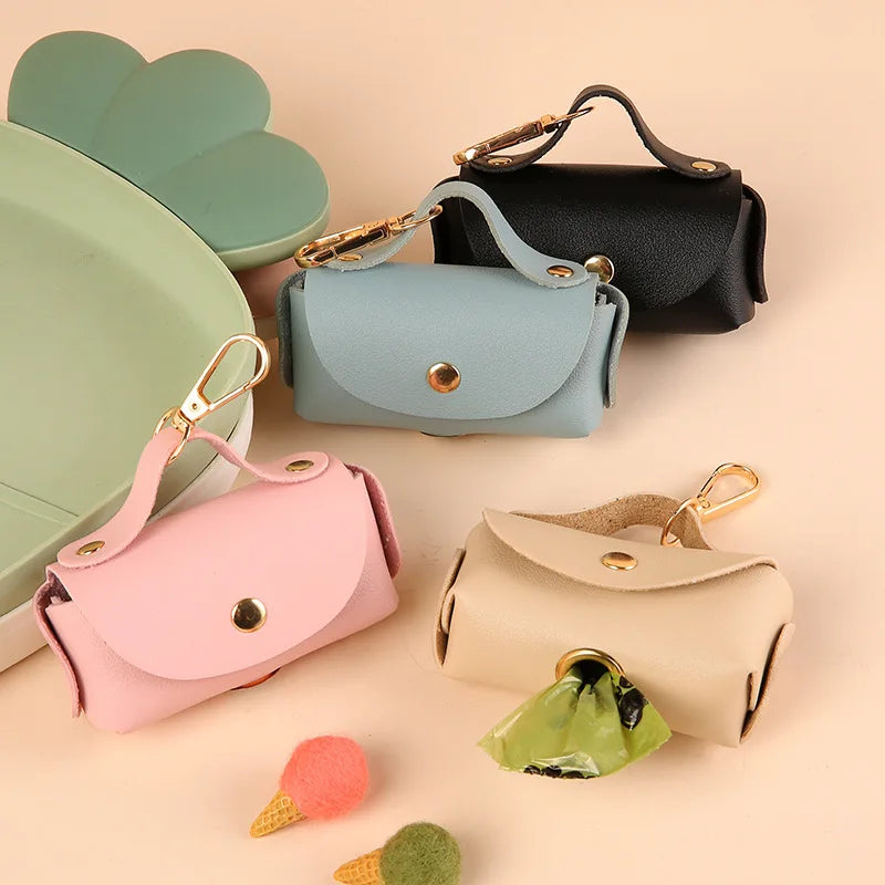 CaniPaw™ Luxe Leather Waste Bag Holder